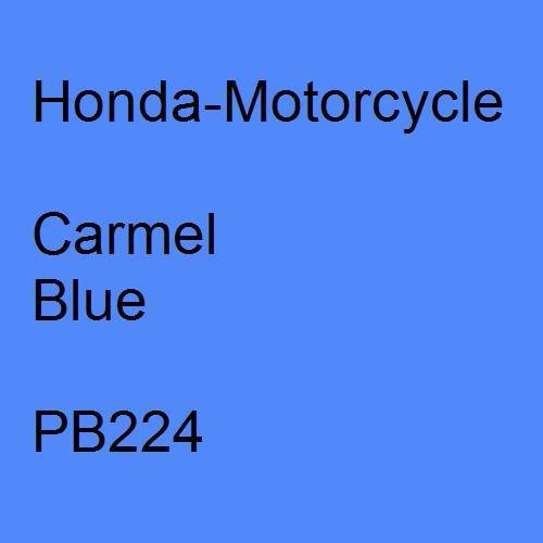 Honda-Motorcycle, Carmel Blue, PB224.